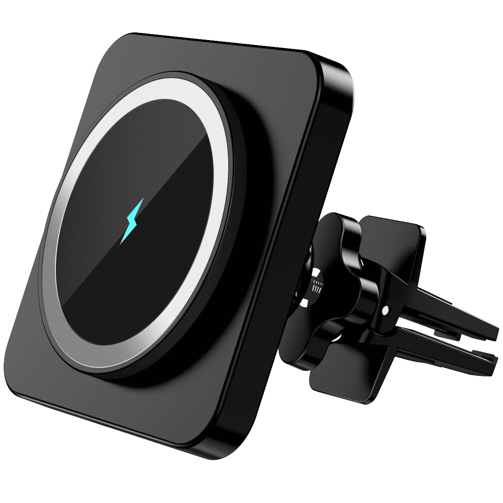 Car Wireless Charger - Car Mount Fast Charging Air Vent Phone Holder Mount for Iphone 16/15/14/13/12 - Black